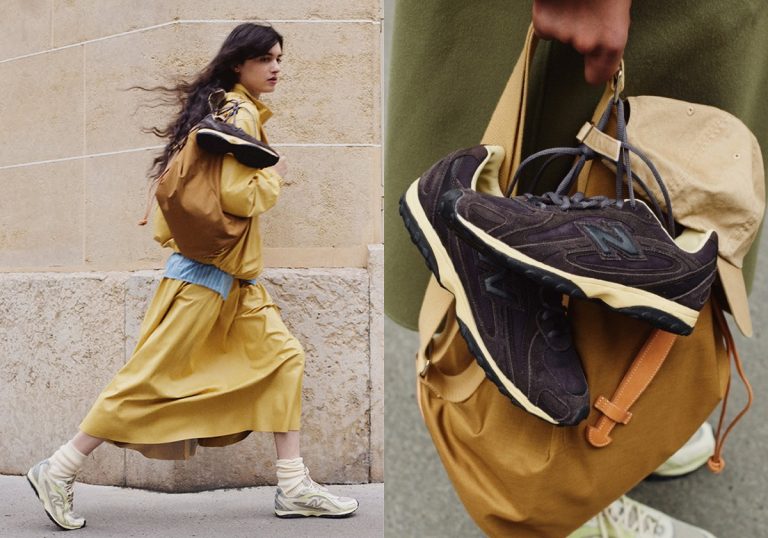 Auralee x New Balance 204L traz perfil baixo e luxo “faux-aged”