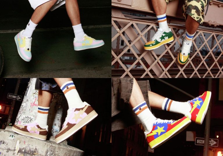 Bapesta 25th Anniversary Patent Pack celebra 25 anos do tênis com couro envernizado