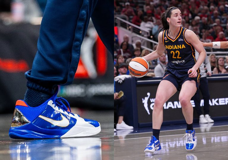 Caitlin Clark estreia Nike Kobe 5 Protro Sonic The Hedgehog PE