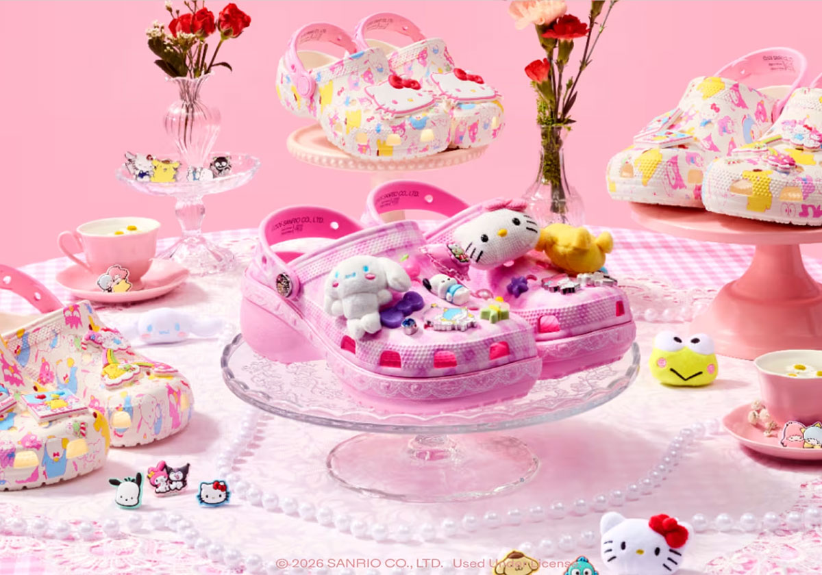 Hello Kitty and Friends x Crocs: coleção com Jibbitz Swarovski ganha data de lançamento