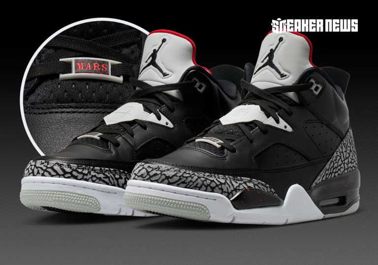 Jordan Son Of Mars Low Black Cement reforça aposta em híbridos retrô