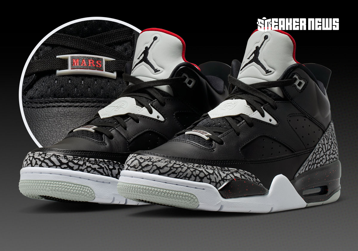 Jordan Son Of Mars Low Black Cement reforça aposta em híbridos retrô