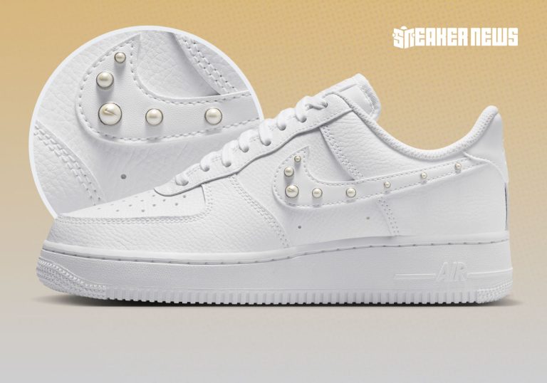 Nike Air Force 1 Low Pearlized chega em 2026 com pérolas no Swoosh