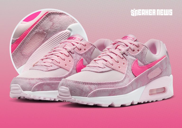 Nike Air Max 90 Pink Denim lança versão feminina em rosa vibrante