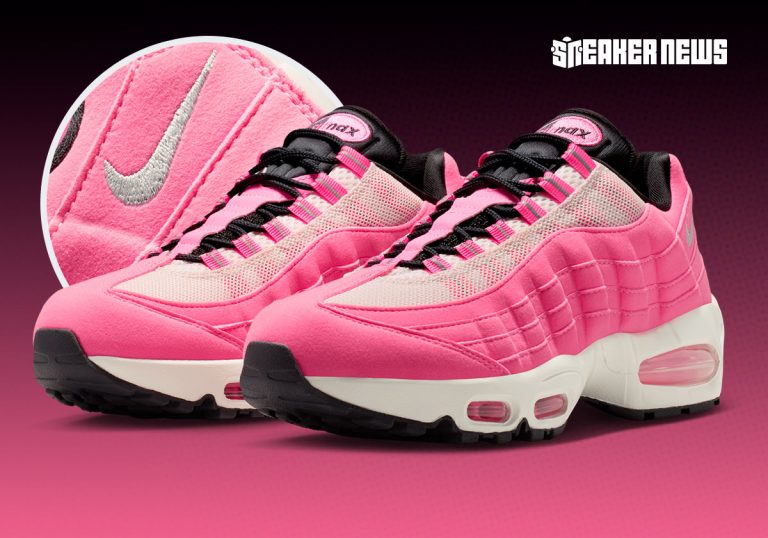 Nike Air Max 95 Pink Glow aposta em visual rosa vibrante para 2026