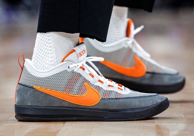 Nike Book 2 inspirado no Air Max 95 Mandarin estreia nos pés de Devin Booker