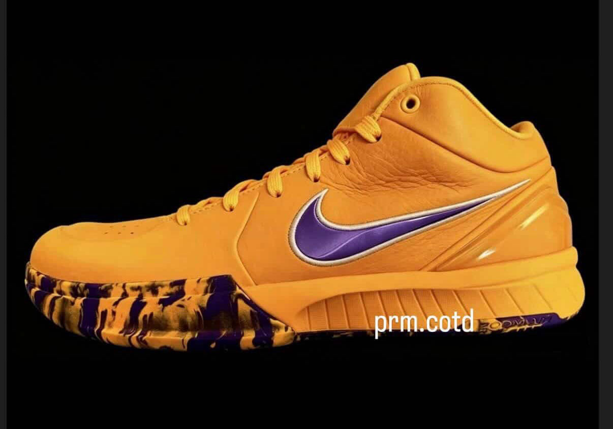 Nike Kobe 4 Protro Lakers homenageia franquia e ganha data de lançamento no pack Draft Day