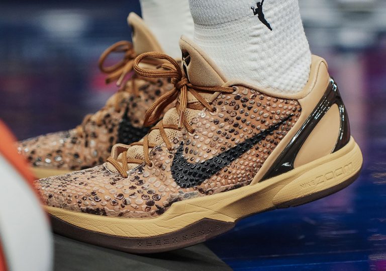 Nike Kobe 6 Desert Camo PE estreia nos pés de Arike Ogunbowale na WNBA