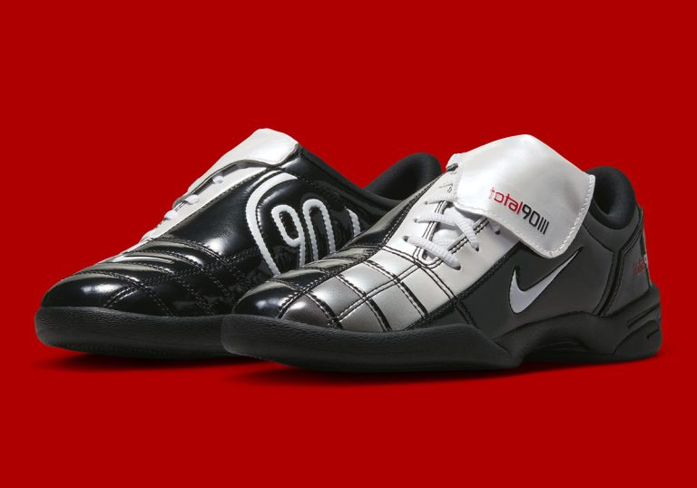Nike Total 90 III SP retorna em colorway preto, branco e vermelho com gradiente cinza