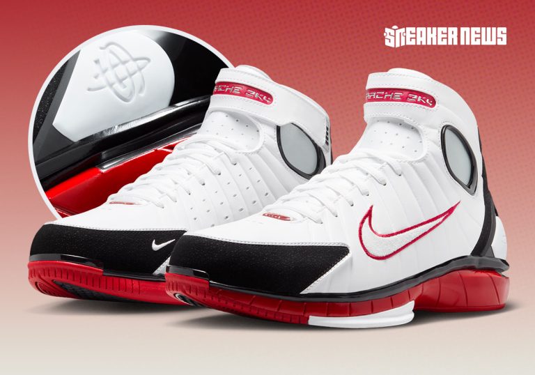 Nike Zoom Huarache 2k4 White Varsity Red Black retorna em 2026