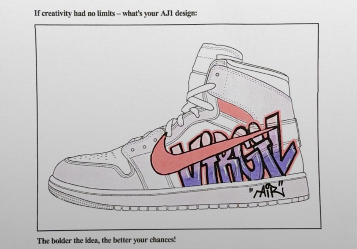 Solebox lança raffle criativo do VAA Jordan 1 Alaska com desenhos