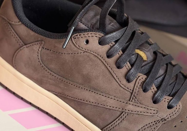 Travis Scott x Air Jordan 1 Low OG Mocha surge em novas imagens