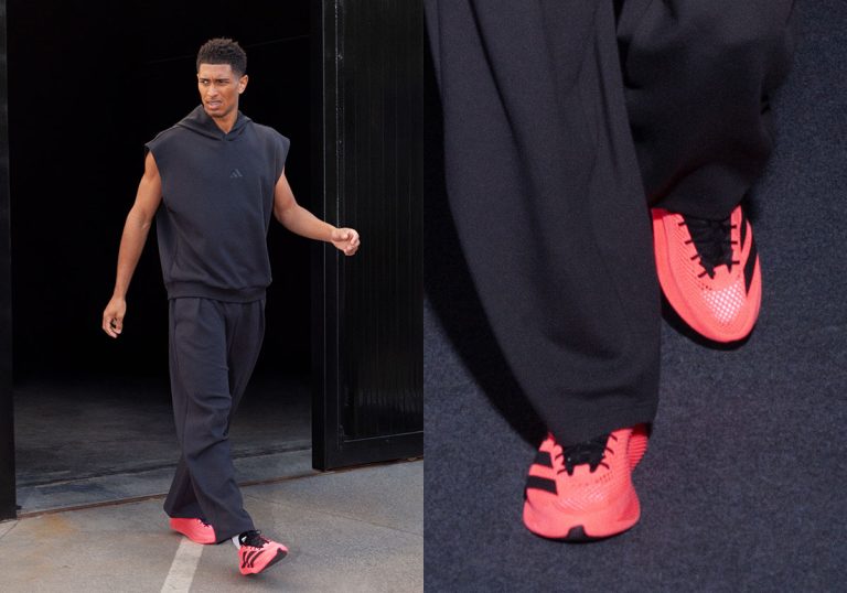 adidas Climacool Laced Solar Red surge nos pés de Jude Bellingham