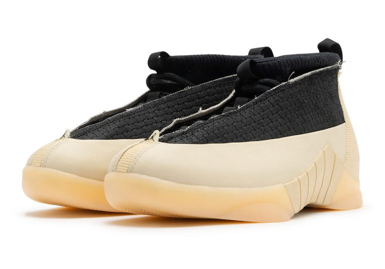 Air Jordan 15 RE Black Muslin retorna com língua encurtada e visual refinado