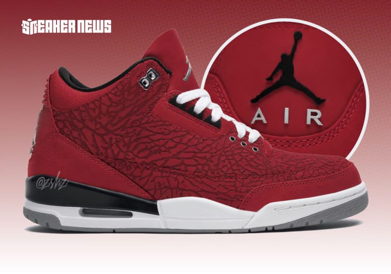 Air Jordan 3 Red Flip terá lançamento global no Super Bowl 2027