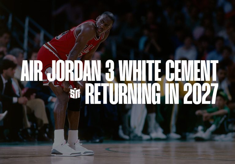 Air Jordan 3 White Cement retorna em 2027 com forma OG fiel