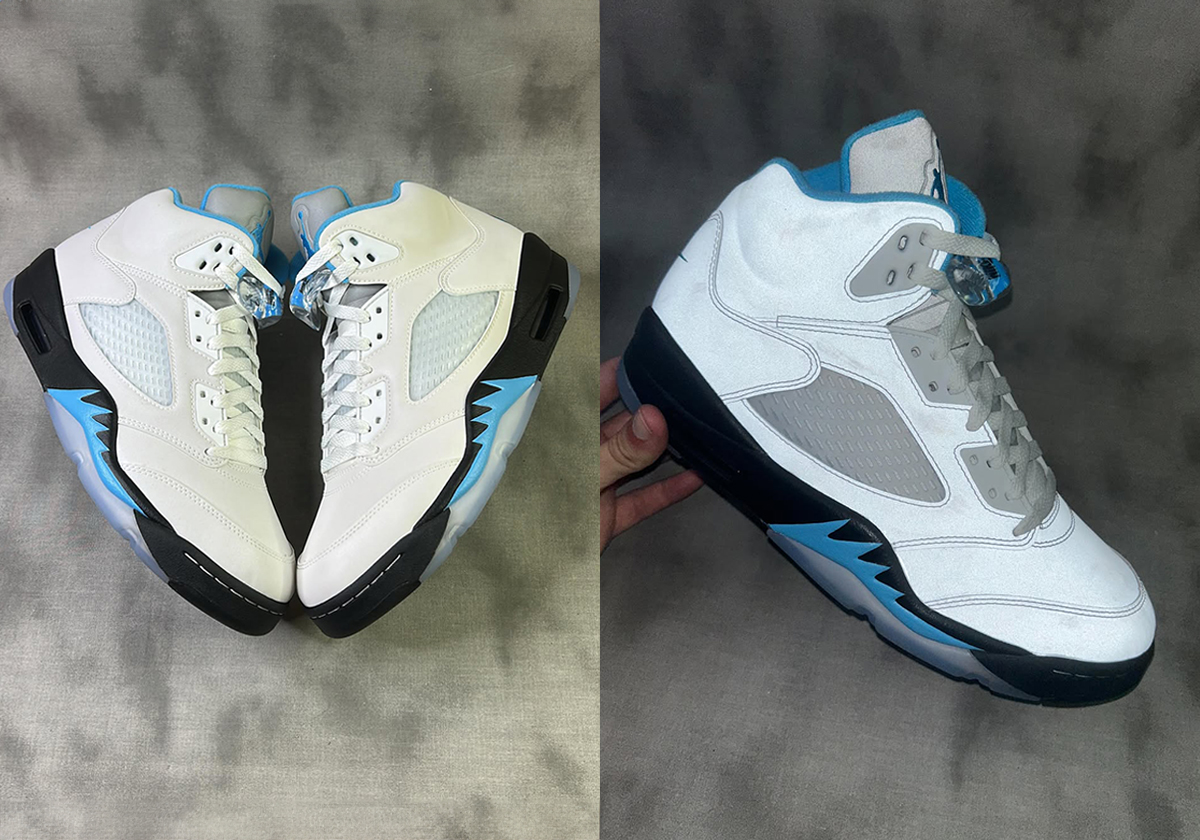 Air Jordan 5 Dark Powder Blue sample revela colorway inédita cancelada
