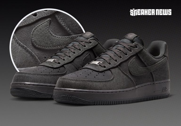 Nike Air Force 1 Low Anthracite Denim traz visual urbano em jeans premium