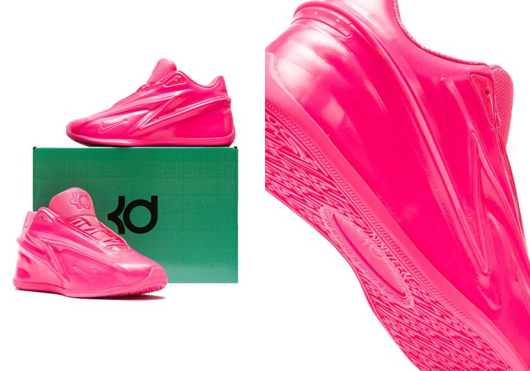 Nike KD 19 Bubble Gum Bounce traz visual rosa chiclete