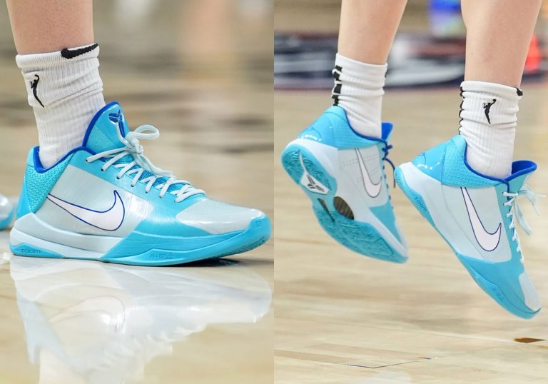 Nike Kobe 5 Midwest Lakes de Caitlin Clark é revelado como PE exclusivo