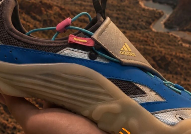 Pharrell Williams e adidas lançam Virginia Water Moc “Lucid Ray Blue”