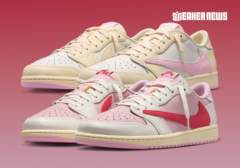 Travis Scott Air Jordan 1 Low Pink Pack lidera lançamentos de 2026